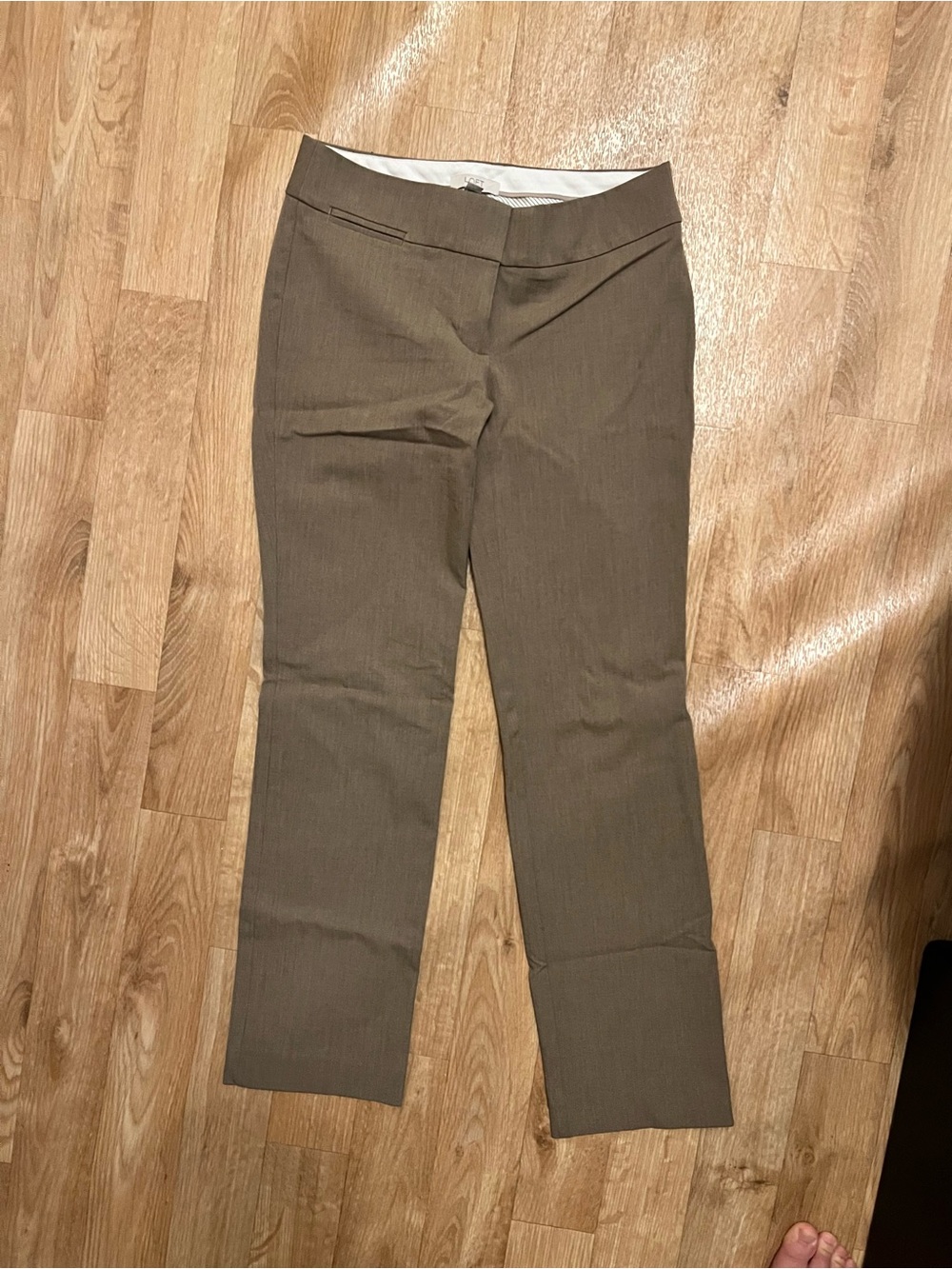 LOFT Marisa Brown Straight-Leg Work Pants